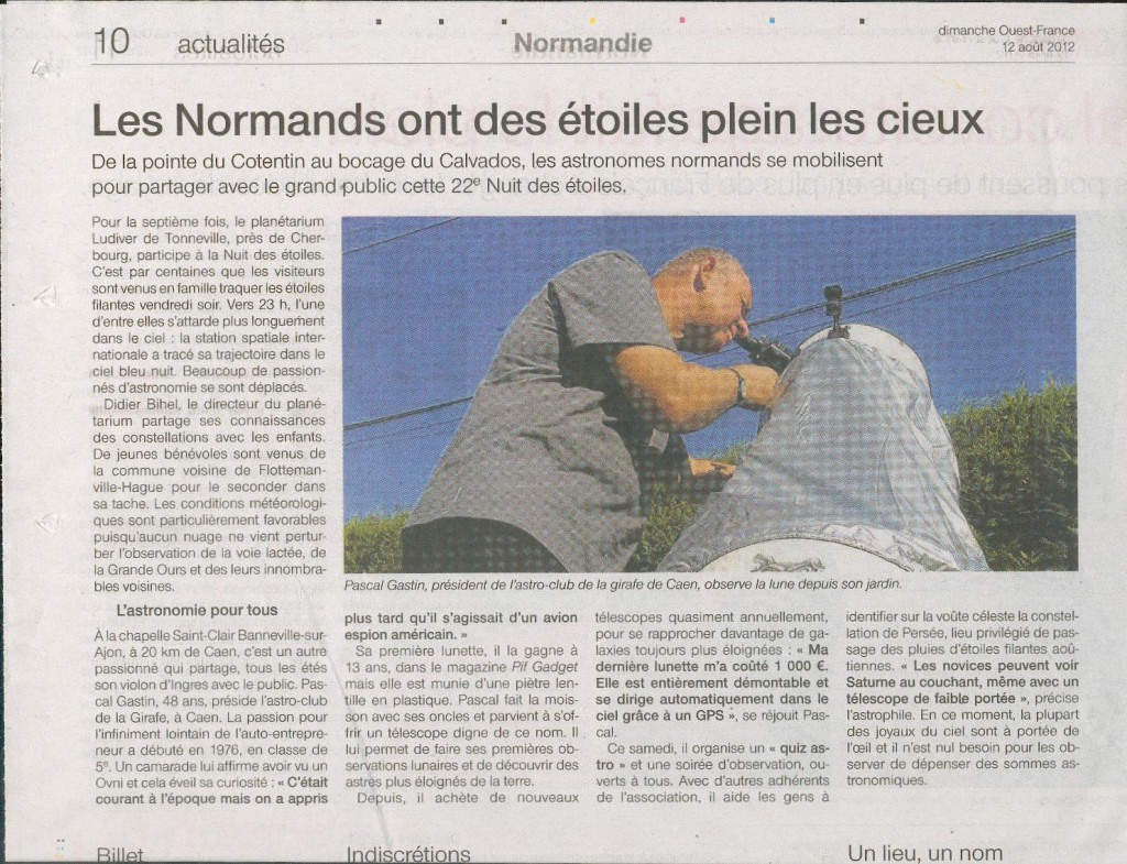 OF dimanche 12-8-2012